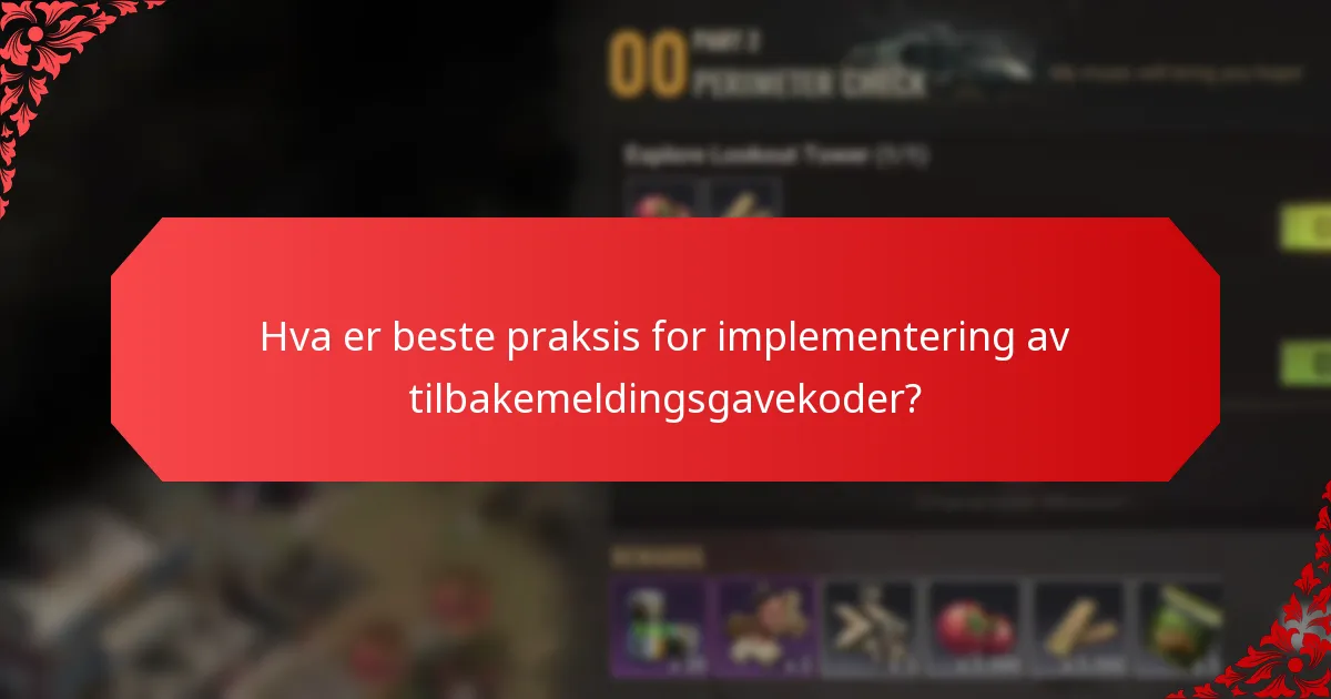 Hvordan bruker insentivprogrammer tilbakemeldingsgavekoder?