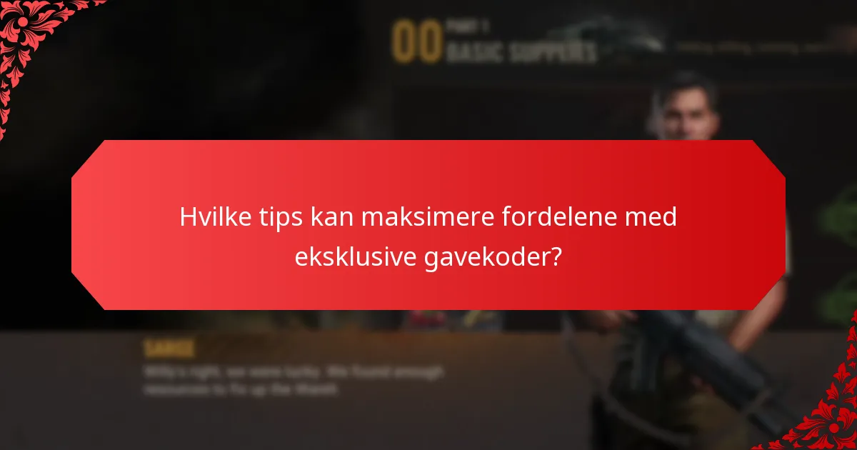 Hvilke spesielle arrangementer er knyttet til eksklusive gavekoder?