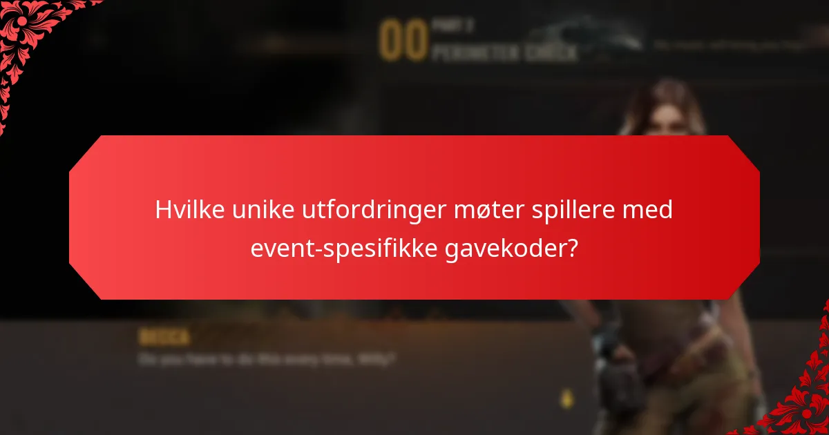 Hvilke spillerfordeler kan oppnås fra event-spesifikke gavekoder?